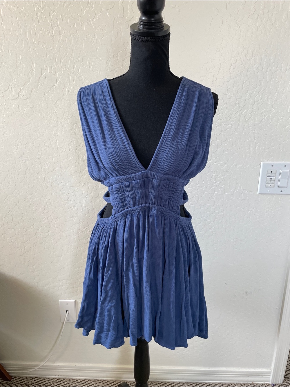 Windsor Navy Cutout Mini Dress
